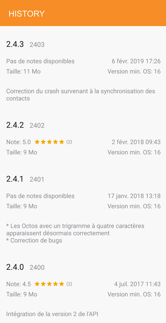 Test Version Update Mobile beta testing and previous versions download
