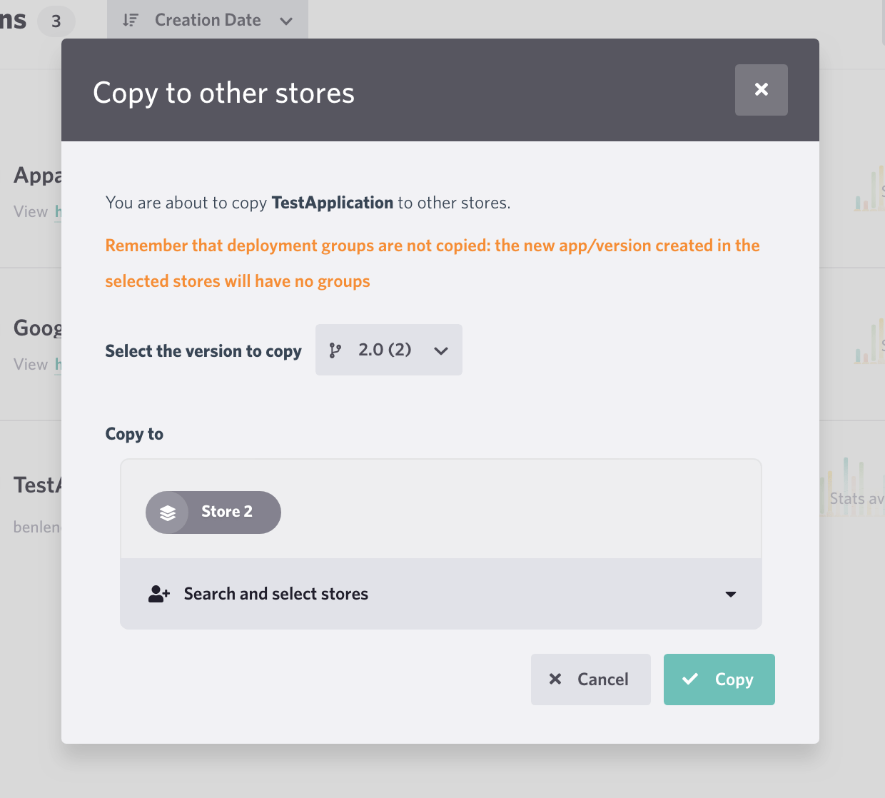 Multi app catalog management with MAM in Appaloosa