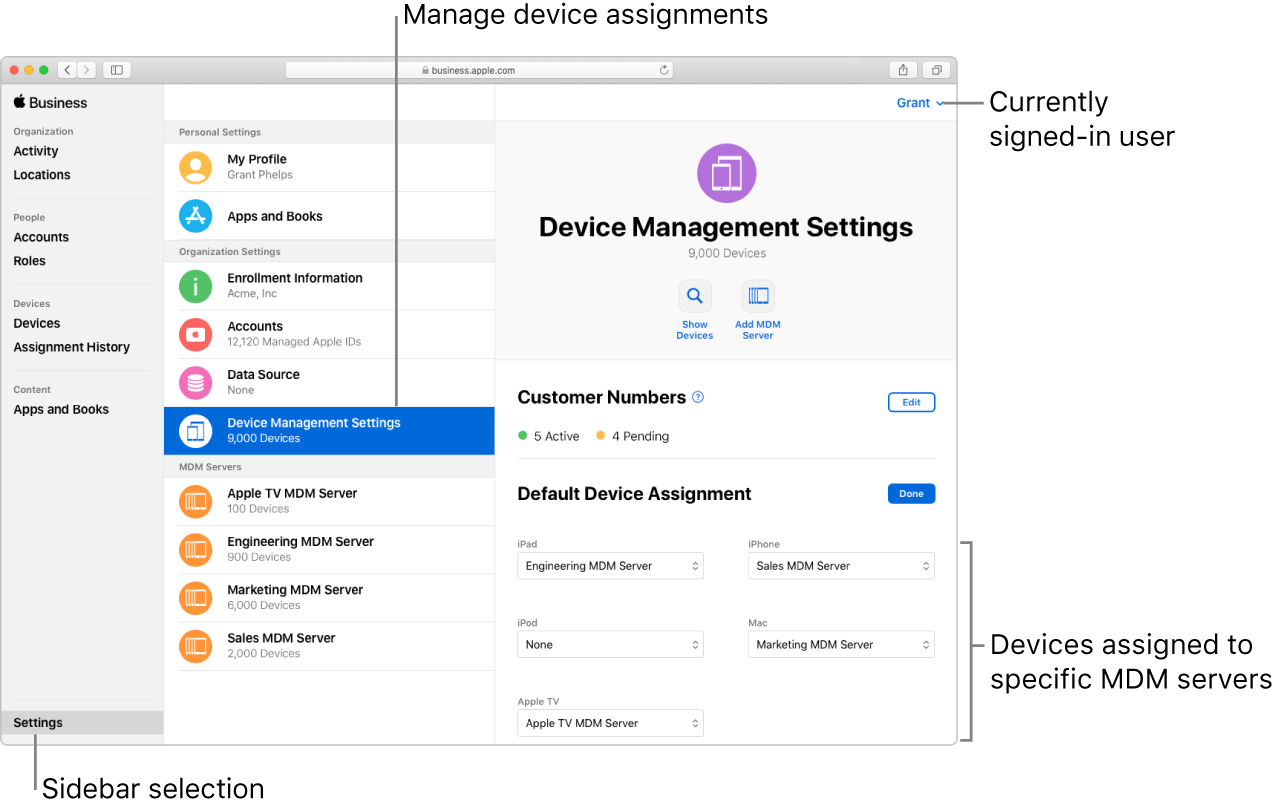Apple Business Manager integration in Appaloosa dashboard