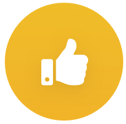 thumbs up yellow logo